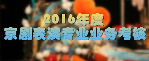 欧美白虎内射视频国家京剧院2016年度京剧表演专业业务考...